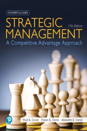 Test Bank for Strategic Management: A Competitive Advantage Approach, Concepts and Cases 17th Edition David