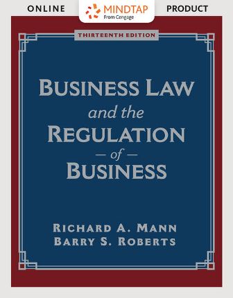 Solution Manual for Business Law and the Regulation of Business 13th Edition Mann Solution Manual for Business Law and the Regulation of Business 13th Edition Mann