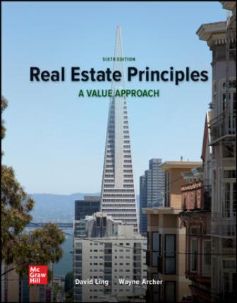 Test Bank for Real Estate Principles: A Value Approach 6th Edition Ling