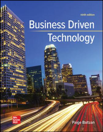 Test Bank forBusiness Driven Technology 9th Edition Baltzan Test Bank forBusiness Driven Technology 9th Edition Baltzan
