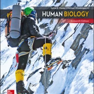 Test Bank for Human Biology 16th Edition Mader