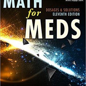 Test Bank for Curren’s Math for Meds: Dosages and Solutions 11th Edition Curren