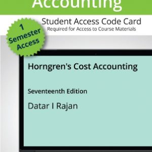 Test Bank for Horngren's Cost Accounting 17th Edition Datar