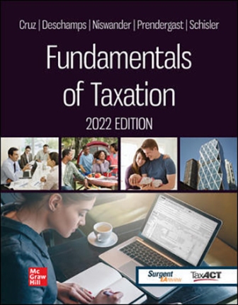 Test Bank for Fundamentals of Taxation 2022 Edition 15th Edition Cruz