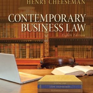 Solution Manual for Contemporary Business Law 8th Edition Cheeseman
