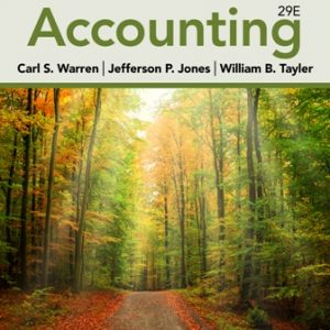 Test Bank for Accounting 29th Edition Warren
