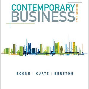Solution Manual for Contemporary Business 17th Edition Boone