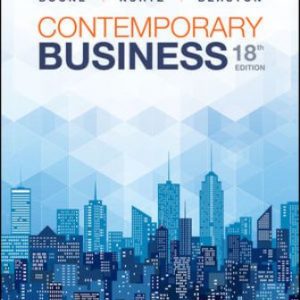 Test Bank for Contemporary Business 18th Edition Boone