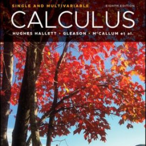 Calculus Single and Multivariable 8th Edition Hughes-Hallett - Solution Manual