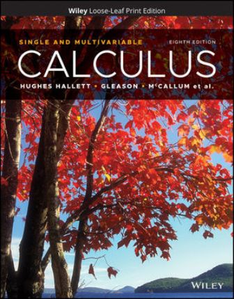 Calculus Single and Multivariable 8th Edition Hughes-Hallett - Solution Manual