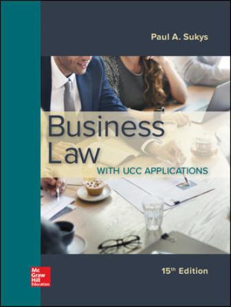 Business Law with UCC Applications 15th Edition Sukys - Solution Manual