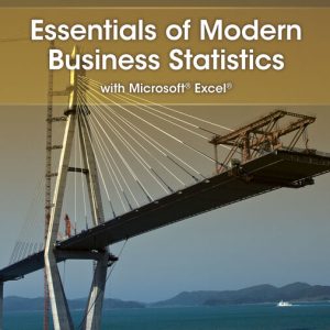 Essentials of Modern Business Statistics with Microsoft Excel 9th Edition Camm - Test Bank