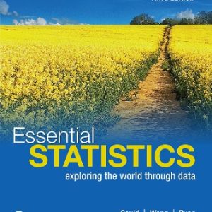 Essential Statistics 3rd Edition Gould - Solution Manual