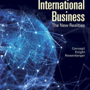 International Business: The New Realities 6th Edition Cavusgil - Test Bank