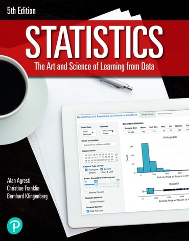 Statistics The Art and Science of Learning from Data 5th Edition Agresti - Solution Manual Statistics The Art and Science of Learning from Data 5th Edition Agresti - Solution Manual