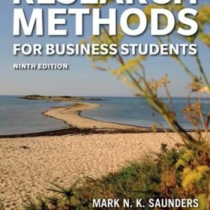 Research Methods for Business Students 9th Edition Saunders - Solution Manual
