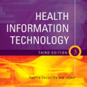 Health Information Technology 3rd Edition Davis - Test Bank
