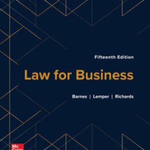 Law for Business 15th Edition Barnes - Solution Manual