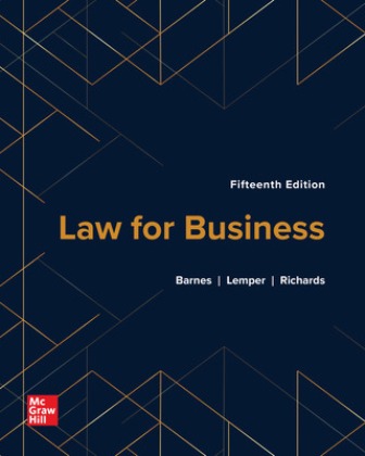 Law for Business 15th Edition Barnes - Solution Manual Law for Business 15th Edition Barnes - Solution Manual