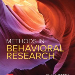 Methods in Behavioral Research 15th Edition Cozby - Test Bank