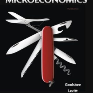 Microeconomics 3rd Edition Goolsbee - Solution Manual