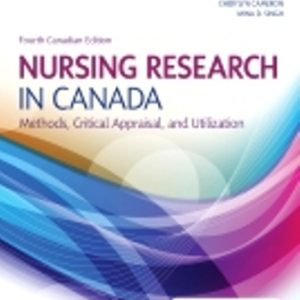 Nursing Research in Canada 4th Edition LoBiondo-Wood - Test Bank