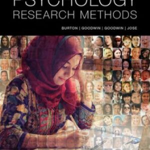 Psychology Research Methods 1st Edition Burton - Test Bank